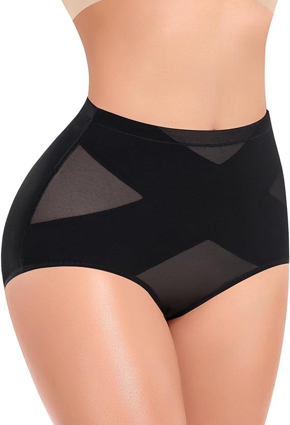 Werena Tummy Control Shapewear Panties for Women High Waist Cincher Shaping Underwear Body Shaper Panty Girdle, Medium