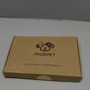 PHOEPET Reflective Dog Harness Large Breed Adjustable No Pull Vest with with Handle 2 Metal Rings 3 Buckles [Easy to Put on & Take Off](L, Orange)