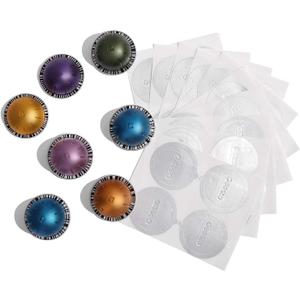 Geesta Reusable Aluminum Foil Seals Lid Compatible with Nespresso Vertuoline Capsule-240 Pcs