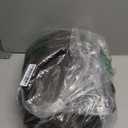 LY VAREY LIN Women Faux Leather Cropped Jacket Lapel Zipper Biker Short Coat with Belt (Small, 2371 Dark Green)