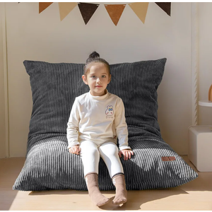 MAXYOYO 3 in 1 Kids Bean Bag Chair Bed, Convertible Chair Folds from Bean Bag to Lounger, Child Floor Sofa for Gaming, Reading, Floor Mattress with High-Density Foam Filling