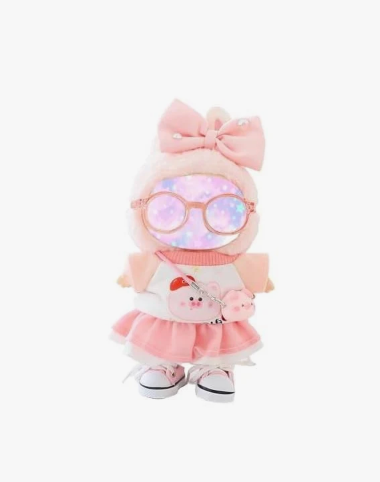 Champagne Doll Clothes for 17cm (NO Doll)  Cute Dress Dolls Outfit Accessories for a Unique Dressed-Up Look  Fashion Kawaii Accessories