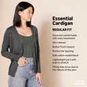 Amazon Essentials Women's Lightweight V-Neck, Regular, Medium, Black