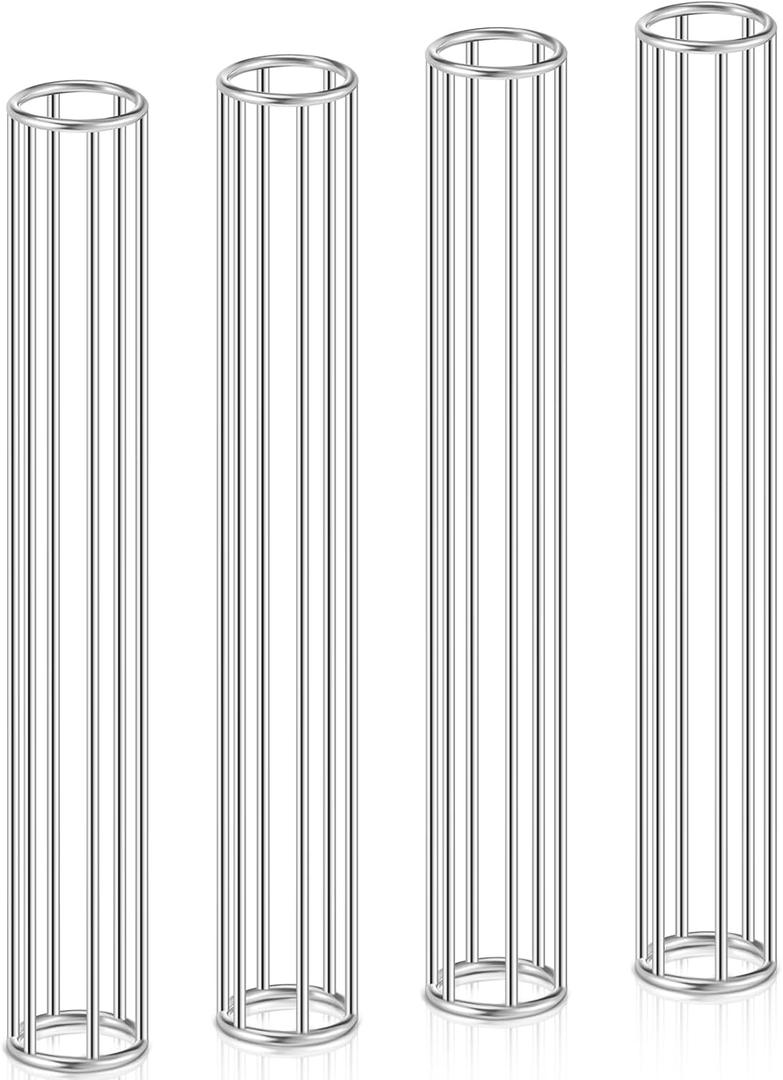 Zonon 4 Pcs Finger Tube Gauze Surgitube Metal Applicator Cage Bandage Tubular Tool Kit for Toes Fingers Homes Offices Hospital, Measure Your Finger Width Beforehand(1.18 x 7.5 Inch)