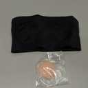 DEANGELMON Strapless Bras for Women Non-Slip Silicone Bandeau Seamless Tube Top Bralette Comfy Non Padded Stretchy Stylish (X-Small, Black- 1 Pack)