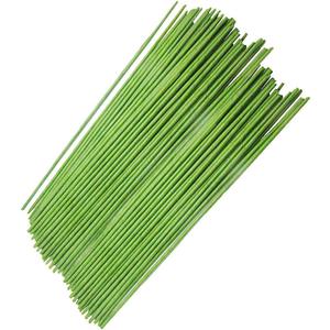 Xilanhhaa 100 Pcs 14 Inch 18 Gauge Floral Stems Wire,Green Flower Paper Wrapped Wires,DIY Crafting Floral Stem for Artificial Flowers Arrangements,Bouquets Flower Making Supplies