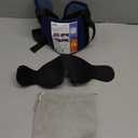 Travel Pillows for Airplanes, Airplane Pillow for Long Flight, Airplane Head Strap with Sleep Eye Mask, 360 Support Headrest for Car Trip, Travel Essentials Stop Bobblehead, Mottled Blue