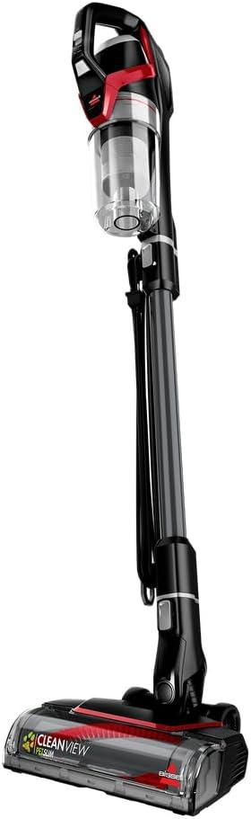 Bissell CleanView Pet Slim Corded 3-in-1 Stick Vacuum with Dusting and Crevice Tools (Black & Red)