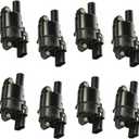 Round Ignition Coil Pack for Chevy Cadillac GMC Silverado Tahoe Avalanche Suburban Escalade Camaro Sierra Yukon V8 4.8 5.3 6.0 2007 2008 2009 2010 2011 2012 2013 2014 2015 2016 2017