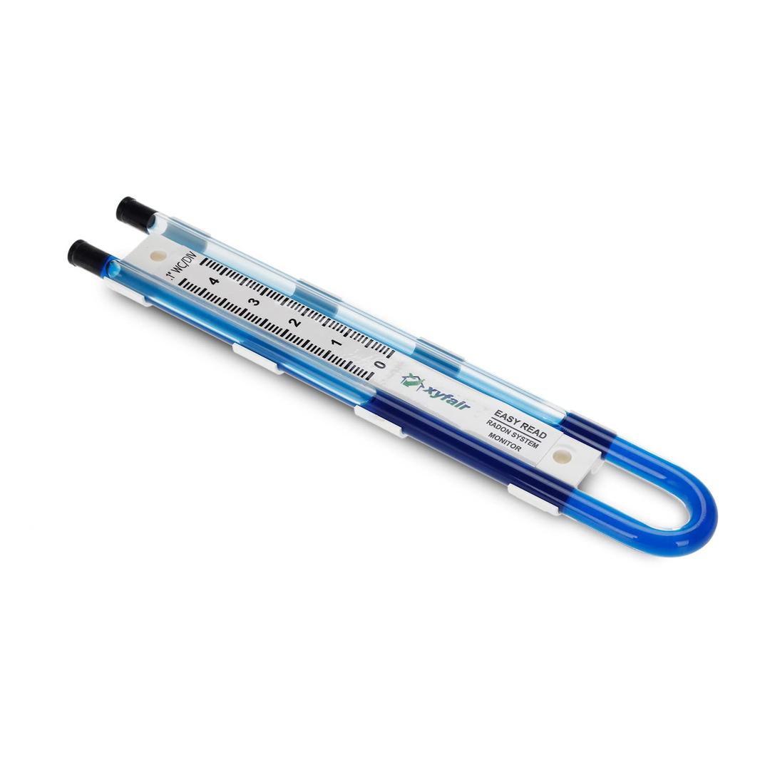 XYF Air Easy Read Manometer | U-Tube Air Pressure Indicator (Blue)
