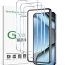 amFilm Designed for Google Pixel 10 Pro Pixel 10 / 9 / 9 Pro 6.3" Screen Protector: 2025/ 2024 Tempered Glass, Ultrasonic Fingerprint Compatible, Easy Installation Frame, Anti Scratch, Bubbles-Free, 3 Pack