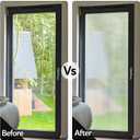 2 x VELIMAX Reeded Glass Window Film, Window Privacy Film, Frosted Window Vinyl, 3D Decorative Decals Non Adhesive for Bathroom Living Room 17.7x78.7 inches