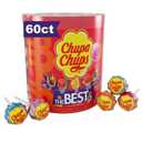 Chupa Chups Best Of Halloween Trick or Treat Candy Lollipop Variety Assortment, 5 Flavors, Individually Wrapped Bulk Candy for Adults & Kids, 25.3 oz Drum (60 Suckers)