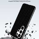 Aitipy Compatible with MagSafe Polka Dot Phone Case for Samsung Galaxy S23 Ultra, Cute Aesthetic Polka Dot Magnetic Soft TPU and Hard PC Protective Phone Cover for Women Girls - Black