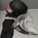 Modular Motorcycle Helmet Dual Visor Flip Up Full Face Helmets SJ-809 DOT Approved for Adults Men Women (SJ-809 Matte Black, M)