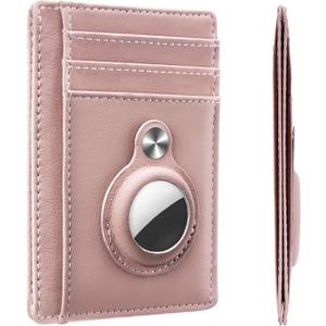 Slim Minimalist Front Pocket Air Tag Wallet, RFID Blocking Card Holder Wallet with Airtag Holder