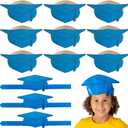 Fun Express Blue Graduation Cap Crowns 12 Pieces (Blue, M)