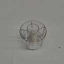 GOTOBA Pen Holder for Desk, 6 Slots 360° Degree Rotating Desk Organizers - Pencil Pen Organizers for Desk - Pencil Holder for Desk - Pencil Cup Pot for Office School Home Art Supply (Transparent)