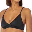Amazon Essentials Women's Classic Bikini Swimsuit Top, Black, S  