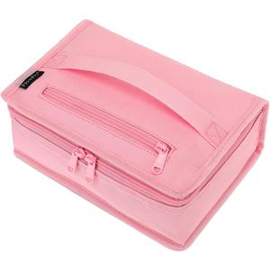 FlowFly Small Insulated Lunch box Portable Soft Bag Mini Cooler Thermal Meal Tote Kit with Handle for Work & School, Pink
