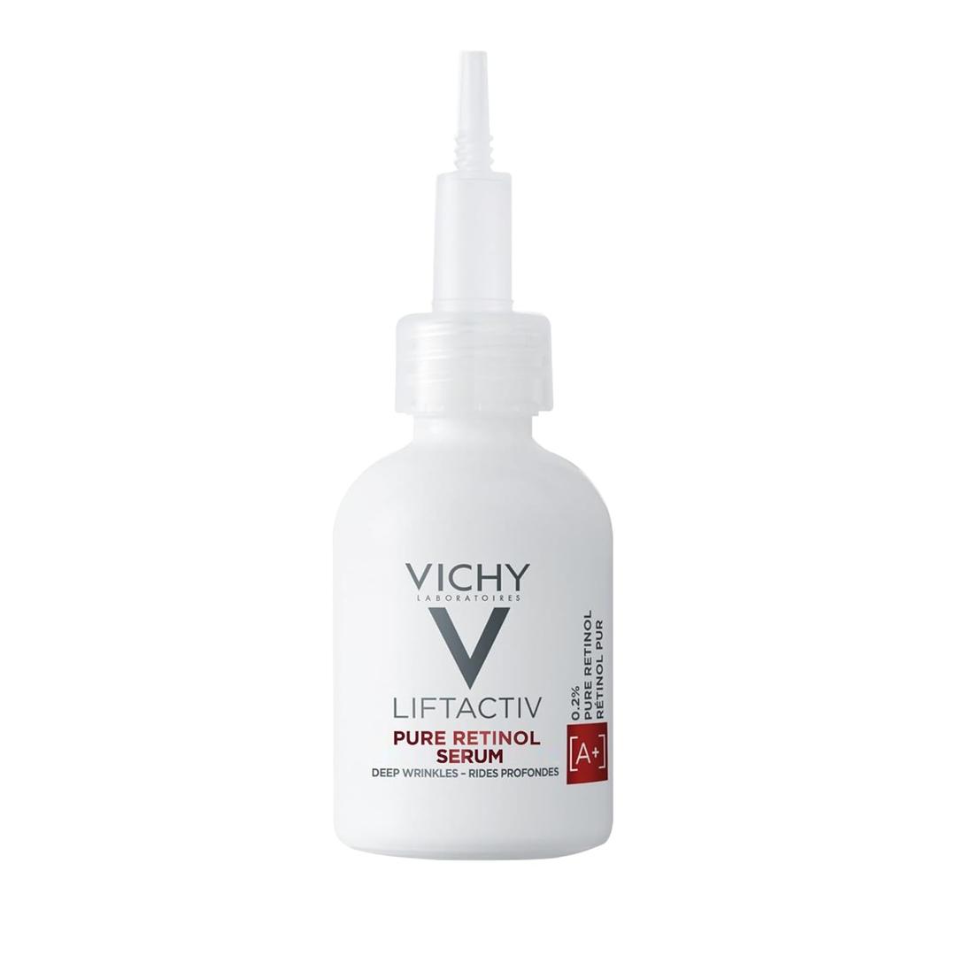 Vichy LiftActiv Pure Retinol Serum for Face, Anti-Aging Face Serum for Wrinkles & Fine Lines, .2% Retinol + Peptides, Resurfaces Skin Texture To Smooth & Firm Skin, 1 Fl. Oz.