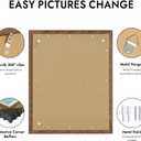 Hongkee 24x30 Picture Frame, Rustic Brown Wood Style, Wall Mounting | Display Posters 18 x 24 with Mat or 24 x 30 without Mat, 1 Pack for Photos, Artwork; Fits Home, Office & Gallery Wall Decor