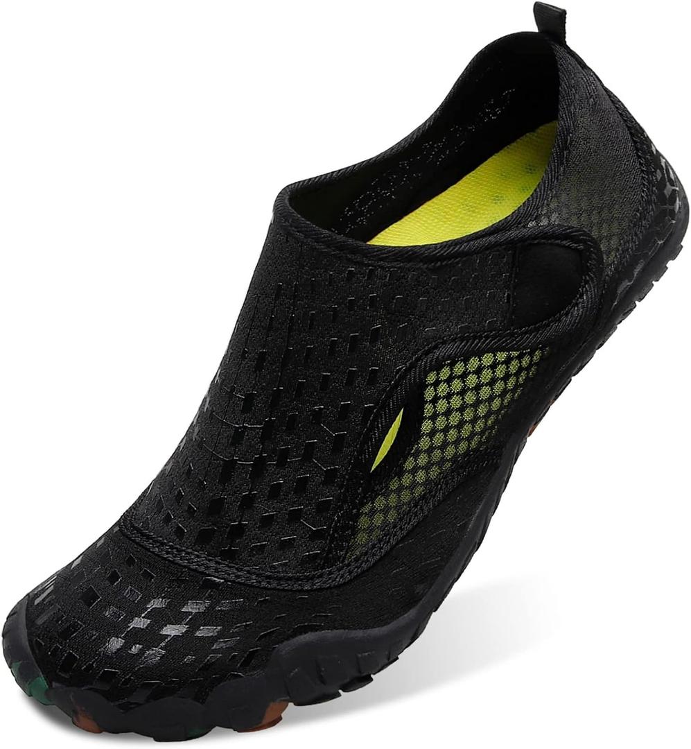 L-RUN Barefoot Water Shoes Women Mens Aqua Sock Athletic Hiking Water Sports Shoes for Swim Beach Pool Sand Diving Walking