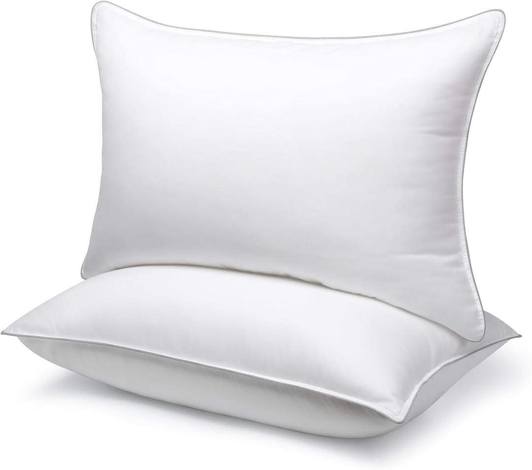 Viewstar Bed Pillows Queen Size Set of 2, Hotel Quality, Down Alternative Big Pillow for Back, Stomach or Side Sleepers, Firm