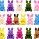 Elcoho 16 Pack Easter Plush Bunnies Stuffers Bunny Plush Bunny Animals Easter Baskets Filler Easter Party Favor