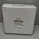 Rubtlamp 60Pcs Clear Plastic Plates,Clear Disposable Plates With Gold Rim,Heavy-duty Gold Plates,Hammered Party Plates Include 30Clear Dessert-Platos,30Dinner-Platos for Wedding, Party&Christmas