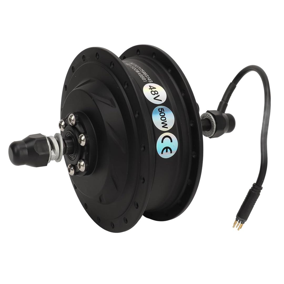 Sonew [Dual Efficiency Electirc Bicycle Gear Hub Motor 48V 500W Brushless Rear Drive | Aluminum Alloy for Bike Upgrade Parts