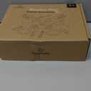 Wooden Toy Plates and Dishes for Kitchen Set, 30PCS Montessori Play Kitchen Accessories for Toddlers with Toy Pots and Pans, Wooden Play Cooking Set for 3-8 Years Girls & Boys