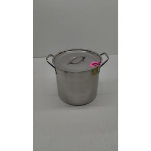 3 Gallon Stainless Steel Stock Pot with Lid, 10"x9"