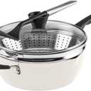 Cuisinart Preferred Pan 4-Pc Set - Crme de la Creme (4.5 Qt. Multi-Purpose Pan w/Cover, Steamer, Slotted Turner)