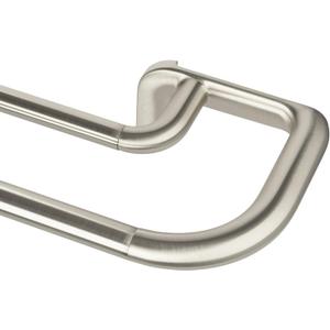 Umbra Twilight Double Curtain Rod Set  Wrap Around Design Ideal for Blackout or Room Darkening Panels, 30 to 84 Inches, Nickel