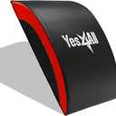 Yes4All Abdominal Exercise Pads, Foldable Ab Workout Equipment for Home Gym Core Training & Back Stretching, Sit Up Mat for Floor Exercises (C2. Red)