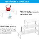 Expandable Spice Rack,Stackable Storage for Cabinet, Multi-Functional Kitchen Shelving,Height-Adjustable,Sustainable Organizer Solution(1Pack/White/Large)