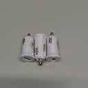 USB Car Charger White ZPC-UAB1-WH, Pack of 3
