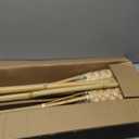 Rum Brand Bamboo Torches for Outside Patio - No Mosquitos - Includes Metal Canister with Wick Cover - Great for Outdoor Decor & Parties - Wide Mouth Easy Pour Deluxe Canister- 50 Inches (4 pack)