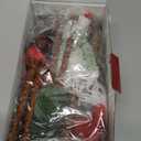 4pcs Reindeer Christmas Decoration, Standing Elk Decor, Handmade Plush Swedish Santa Elk Figurines for Home Indoor