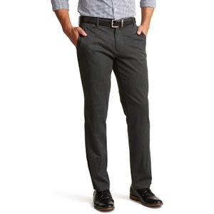Dockers Men's Straight Fit Signature Lux Cotton Stretch Khaki Pant (32W x 30L, Charcoal Heather)