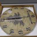 CHGCRAFT Realistic Tree Wall Clock Non-Ticking Clock 12 Inch Round Decorative Clocks Printed Wall Clock for Home Office Decoration