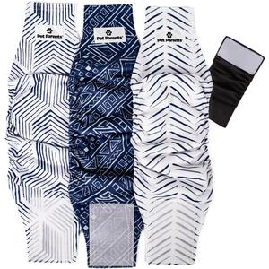 Pet Parents Washable Belly Bands for Male Dogs (3pack) + Extenders of Durable Dog Diapers Male, Premium Male Dog Diapers & Dog Wraps (Medium, Kahuna) (Medium (16-20"))