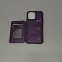 Vinich for iPhone 14 Pro Max Wallet Case with Card Holder, RFID Blocking Credit Slots Kickstand Shockproof Phone Cover Fit for iPhone 14 Pro Max 6.7" Purple