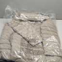 Nine West Women’s Short Puffer Coat with High Collar and Zip Pockets – 29" Length - Taupe (2X-Large)