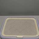 Dog Potty Tray, 23.6"x17.7" Indoor Pet Pee Pad Holder,Puppy Training Holder,Bathroom Dog Litter Box, Pet Toilet for Small and Medium Dogs,Housebreaking Supplies, Pet Products(Gray)