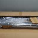 HYSEYY Heavy Duty Clothes Rack Load 450 LBS, Metal Garment Rack, Standing Rolling Clothing Rack for Hanging Clothes with Sturdy Wheels & Shelves, Portable Closet Wardrobe Rack,Sliver