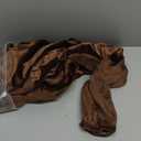 Velvet Tops for Women Lace Trim Long Sleeve Blouse Elegant Flared Crew Neck Loose Fit Ruffle Flowy Babydoll Shirts (Large, Brown)