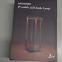 2 Pack Cordless Table Lamp Rechargeable, IP55 Waterproof, 60h Runtime Protable Outdoor Table Lamps, 3 Color Stepless Dimming Battery Powered Table Lamp for Dinner/Restaurant/Bedroom/Cafe