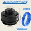 KTHA1040-03 KST2580-06 4665020 Replacement Trimmer Head Compatible with Kobalt KST224A-03 KST224B-03 KST1040A-03 KMS1040A-03 KST2540-06 KST1540-06 with 0.080" precut line